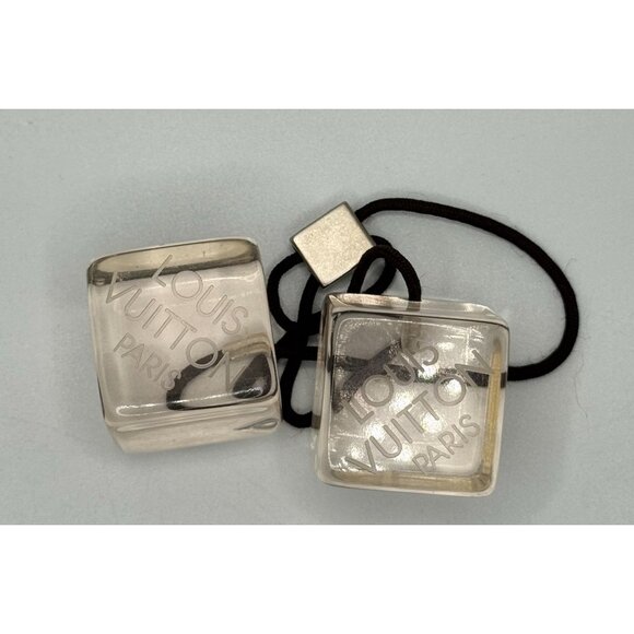 Louis Vuitton Paris Clear‎ Cube Hair Tie COA & Dust Bag - Picture 2 of 8